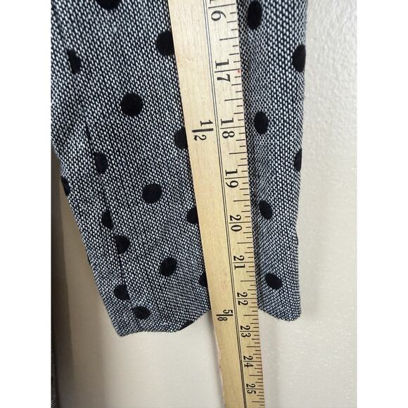 Halogen Women’s Polka Dot Ruffled Trench Coat Double Breasted Size S Petite - Picture 8 of 12